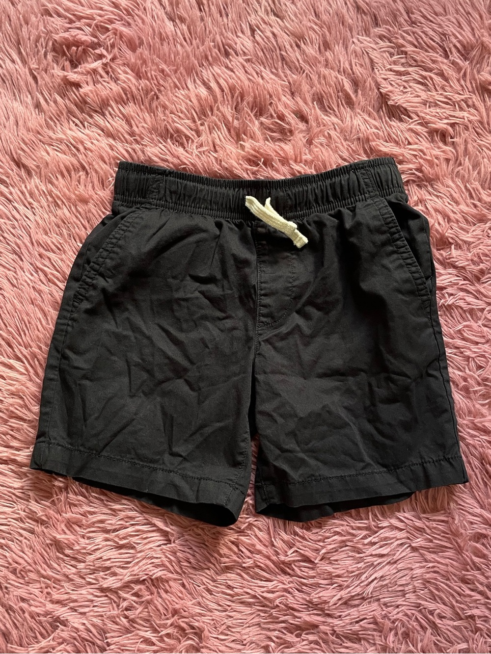 Old Navy Black Relaxed Drawstring Kids Shorts